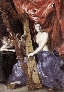 Giovanni Lanfranco Venus Playing the Harp oil on canvas